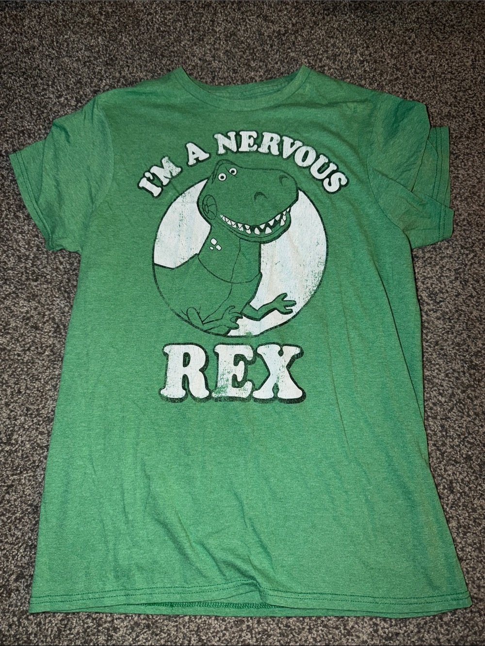 I'm A Nervous Rex Green Graphic Tee